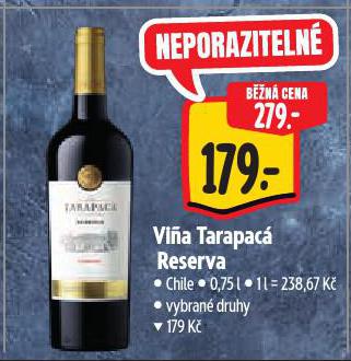VINA TARAPACÁ RESERVA