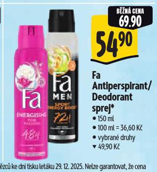 FA ANTIPERSPIRANT