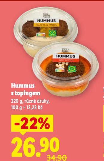 HUMMUS S TOPINGEM