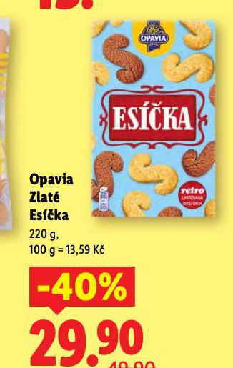 OPAVIA ZLAT� ES��KA