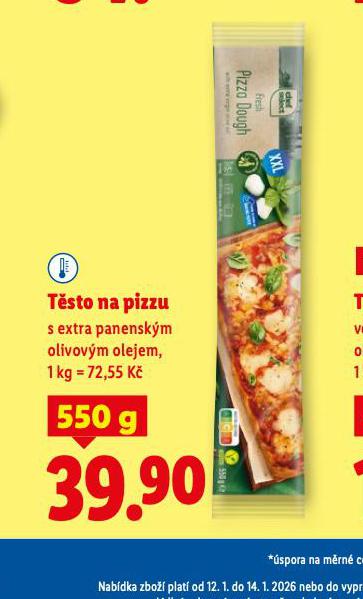 TĚSTO NA PIZZU