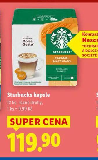 STARBUCKS KÁVOVÉ KAPSLE