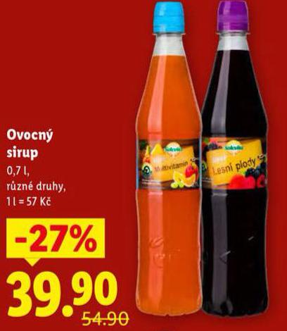 OVOCN� SIRUP