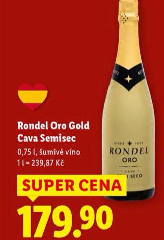 RONDEL ORO GOLD CAVA SEMISEC