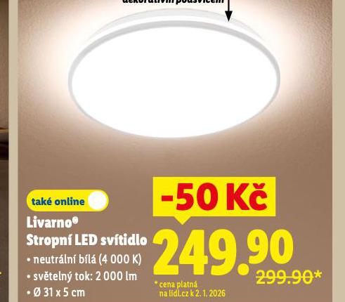 STROPN� LED SV�TIDLO