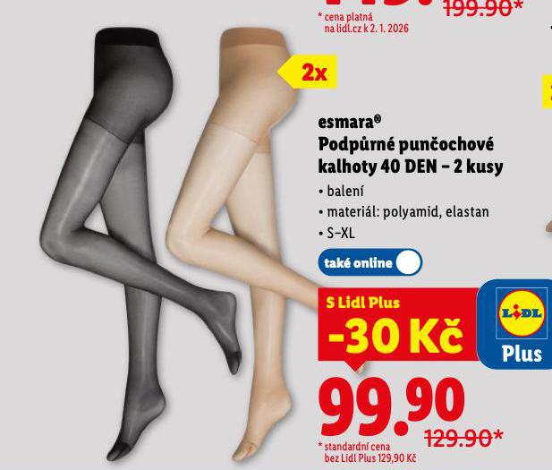 PODPŮRNÉ PUNČOCHOVÉ KALHOTY