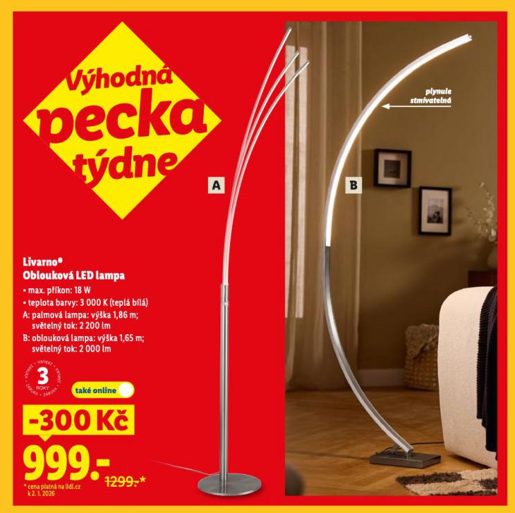 OBLOUKOV� LED LAMPA