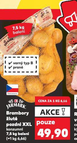 BRAMBORY ŽLUTÉ POZDNÍ