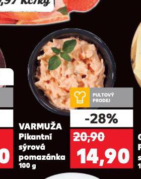 VARMUŽA PIKANTNÍ SÝROVÁ POMAZÁNKA