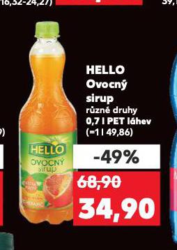 HELLO OVOCN� SIRUP