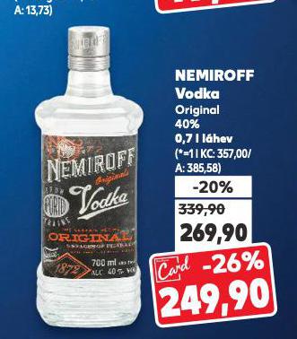 NEMIROFF VODKA