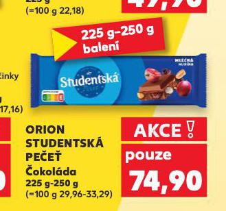 ORION STUDENTSK� PE�E�