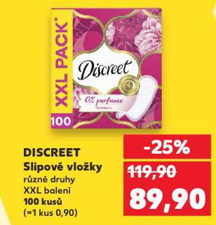 DISCREET SLIPOVÉ VLOŽKY