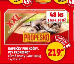 PROPESKO KAPSI�KY PRO KO�KY