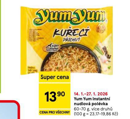 YUM YUM INSTANTN� NUDLOV� POL�VKA