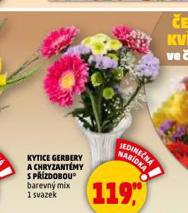 KYTICE GERBERY A CHRYZANT�MY S P��ZDOBOU