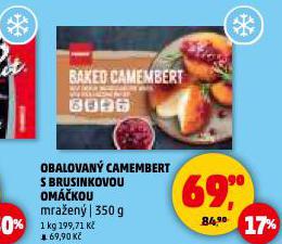 OBALOVAN� CAMEMBERT S BRUSINKOVOU OM��KOU