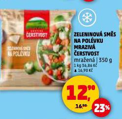 ZELENINOV� SM�S NA POL�VKU MRAZIV� �ERSTVOST