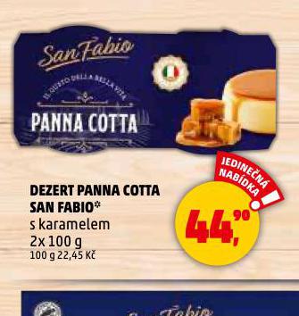 DEZERT PANNA COTTA SAN FABIO
