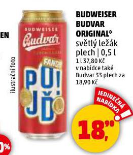 PIVO BUDWEISER BUDVAR