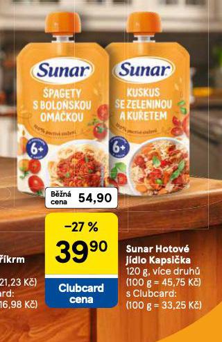 SUNAR HOTOV� J�DLO KAPSI�KA