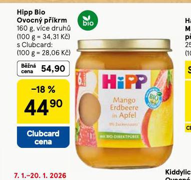 HIPP BIO OVOCNÝ PŘÍKRM