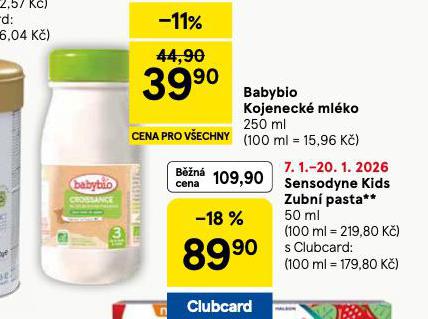 BABYBIO KOJENECK� ML�KO