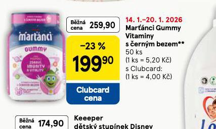 MAR�T�NCI GUMMY VITAMINY S �ERN�M BEZEM