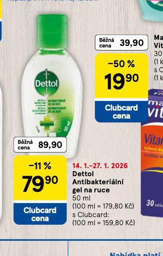 DETTOL ANTIBAKTERI�LN� GEL NA RUCE