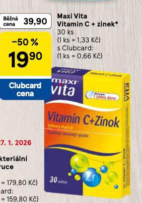 MAXIVITA VITAMIN C + ZINEK