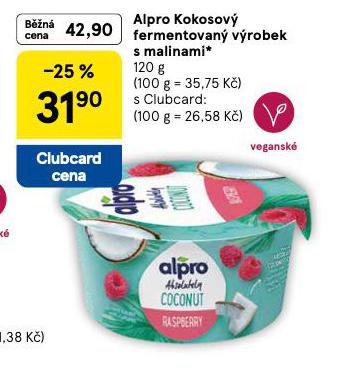 KOKOSOVÝ FERMENTOVANÝ VÝROBEK S MALINAMI