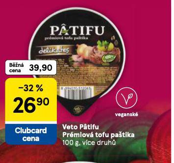VETO PATIFU PR�MIOV� TOFU PA�TIKA