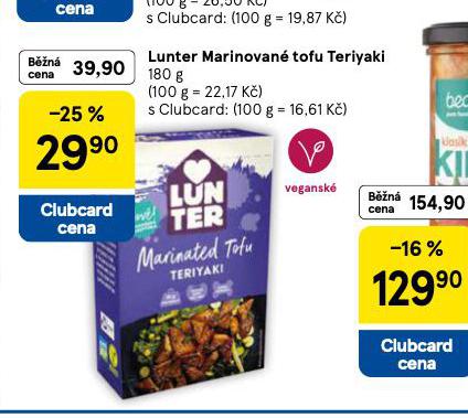 LUNTER MARINOVANÉ TOFU TERIYAKI