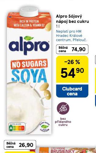 ALPRO S�JOV� N�POJ BEZ CUKRU