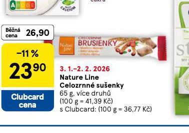 NATURE LINE  CELOZRNN� SU�ENKY