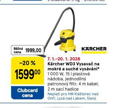K�RCHER WD3 VYSAVA�