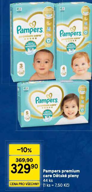 PAMPERS DĚTSKÉ PLENKY