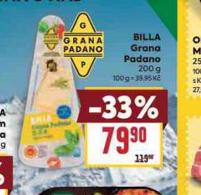 BILLA GRANA PADANO