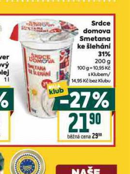 SMETANA KE �LEH�N� 31%