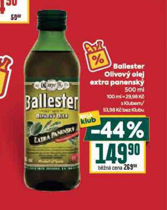 BALLESTER OLIVOVÝ OLEJ EXTRA PANENSKÝ