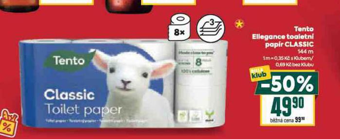 TENTO ELLEGANCE TOALETN� PAP�R CLASSIC