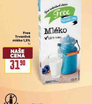 FREE TRVANLIV� ML�KO 1,5%