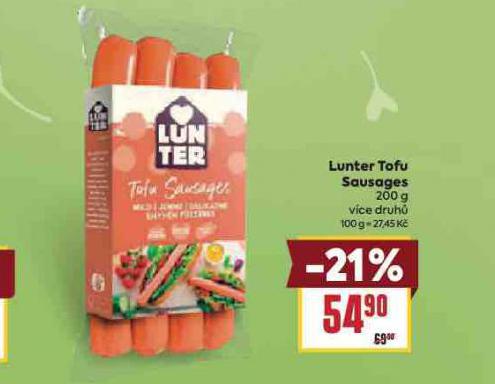 LUNTER TOFU SAUSAGES