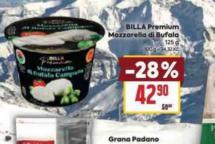 BILLA PREMIUM MOZZARELLA DI BUFALA