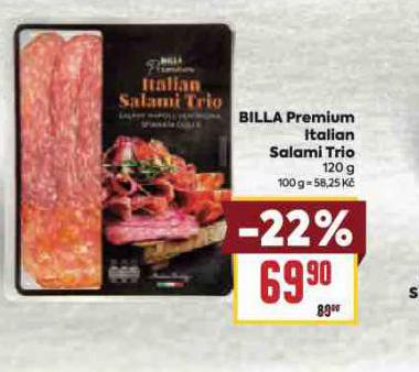 BILLA PREMIUM ITALIAN SALAMI TRIO