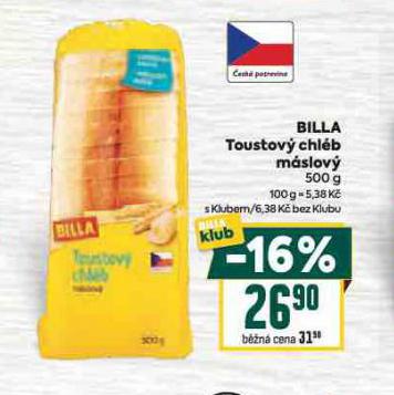 BILLA TOUSTOV� CHL�B M�SLOV�