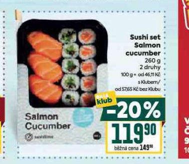 SUSHI SET SALMON CUCUMBER