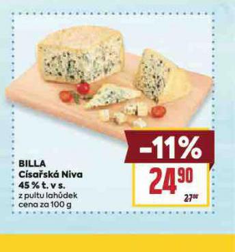 BILLA C�SA�SK� NIVA 45%