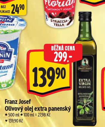FRANZ JOSEF OLIVOV� OLEJ EXTRA PANENSK�