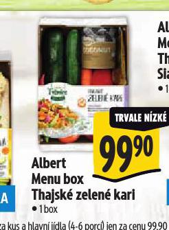 MENU BOX THAJSK� ZELEN� KARI